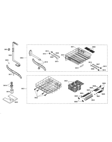 Spray arm/racks