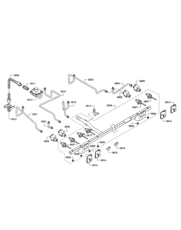 Gas tubes/manifold
