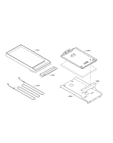 Griddle/heating element