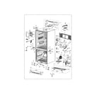 Samsung RF18HFENBSR/AA-00 cabinet diagram