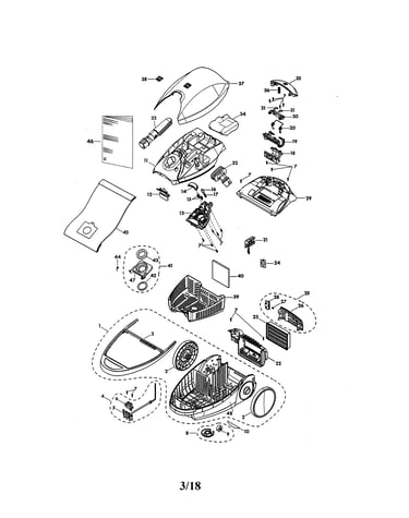 Vacuum cleaner body