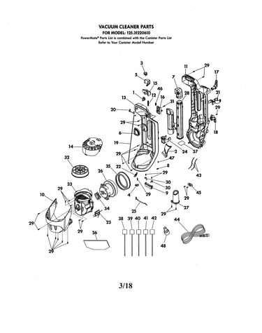 Vacuum cleaner body