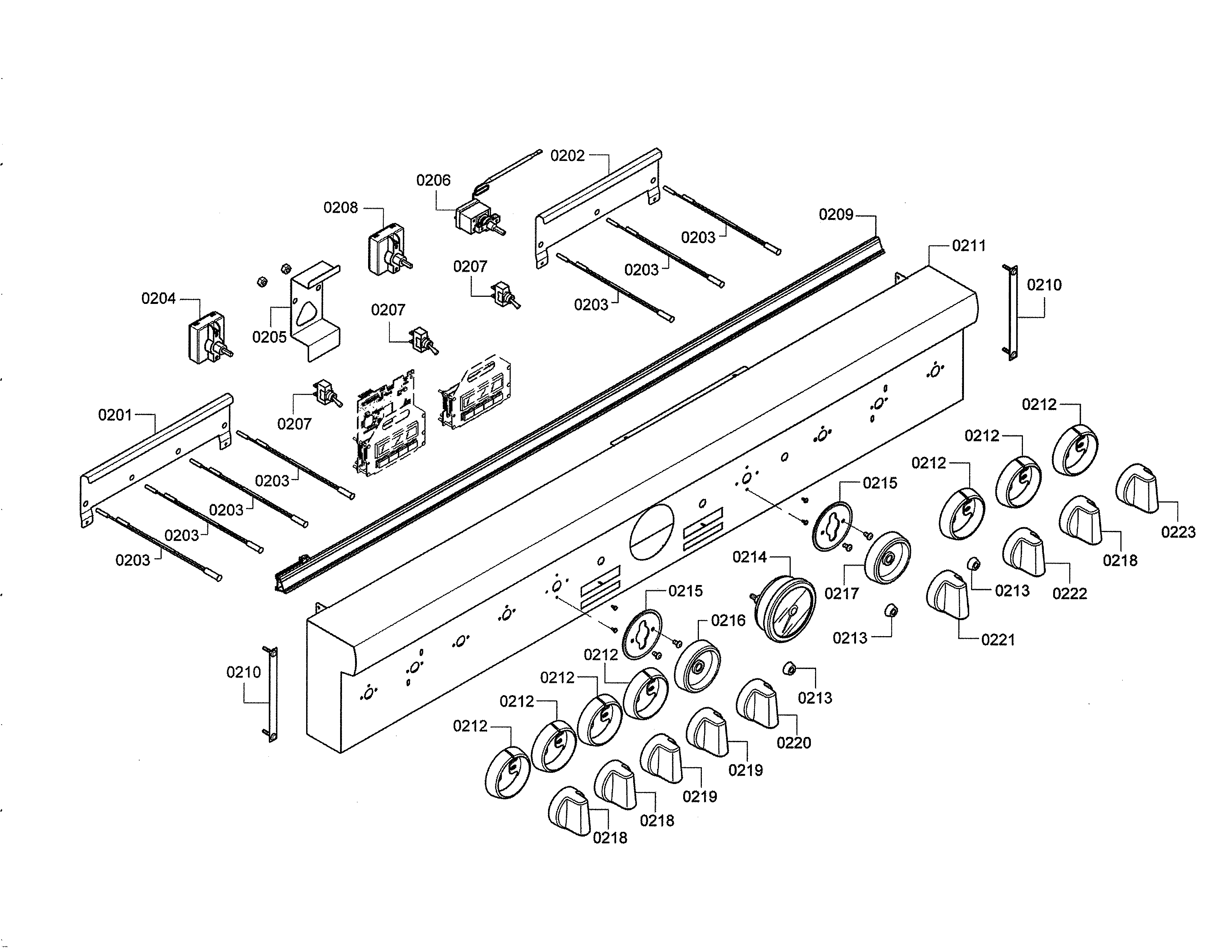 Control panel/knobs