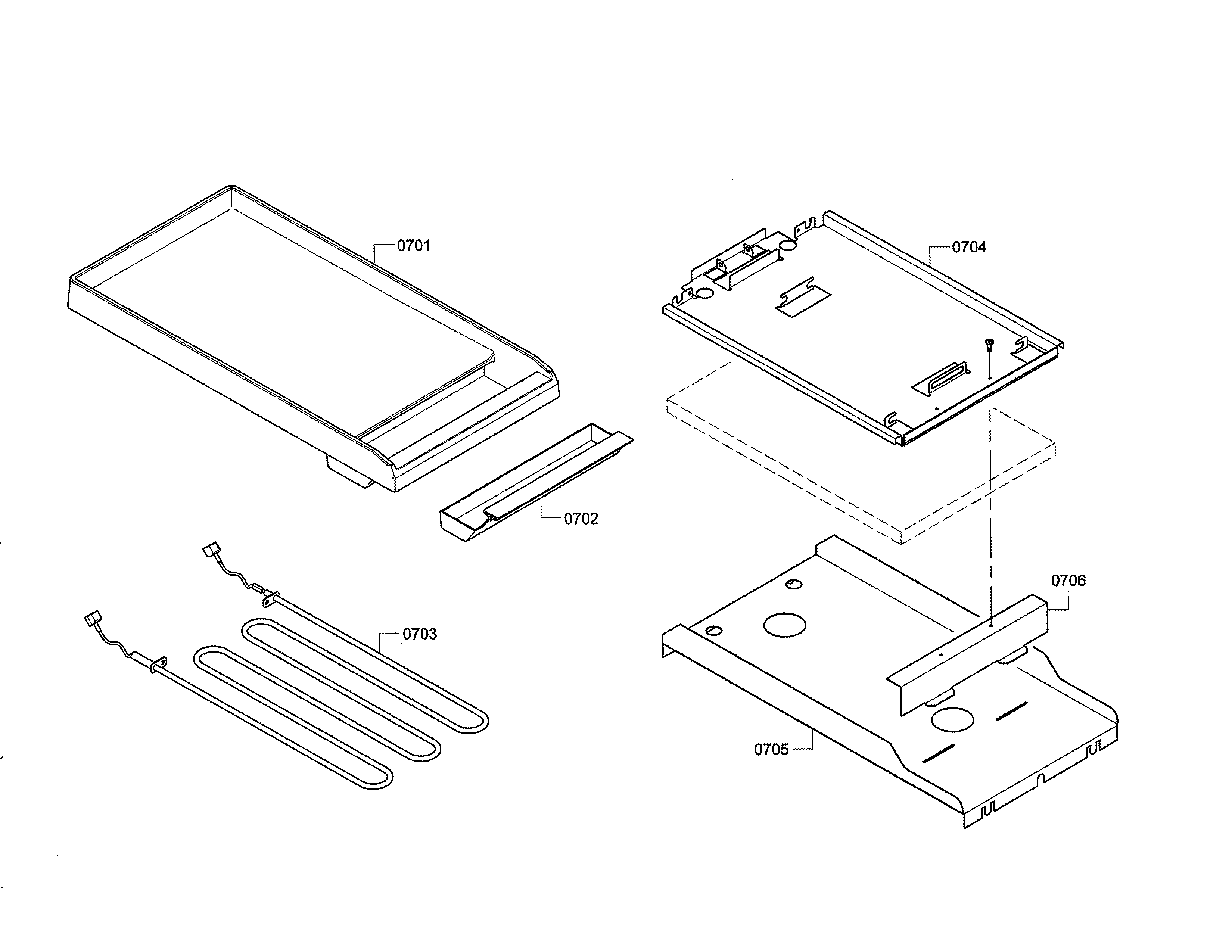 Griddle/heat element