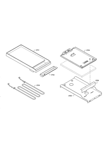 Griddle/heat element