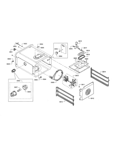 Blower motor/grill