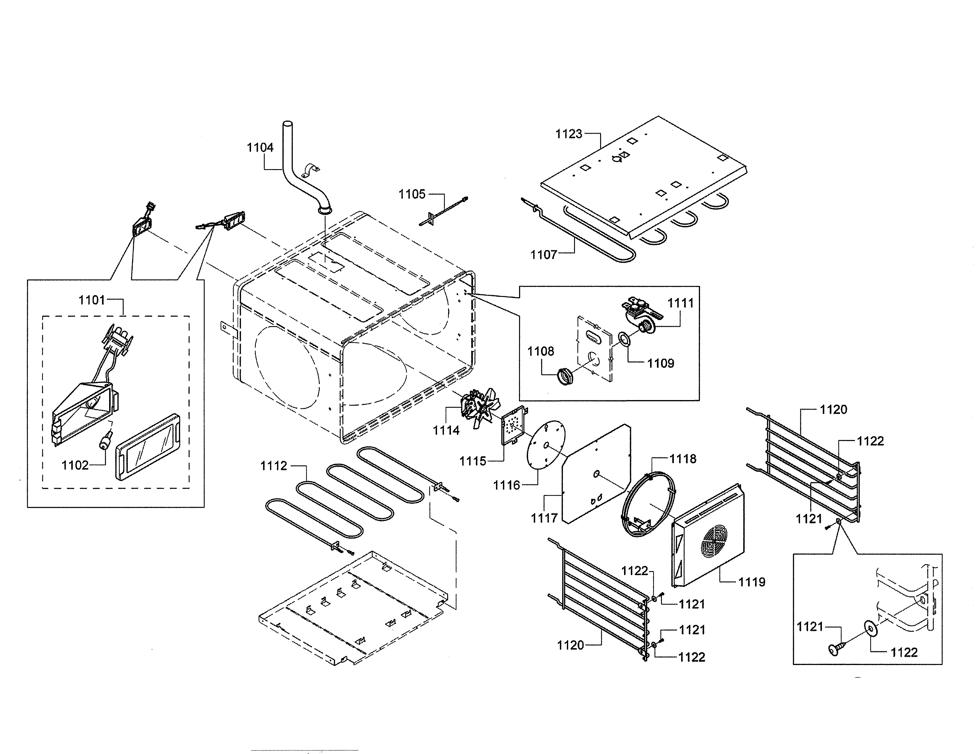 Bake element/broil