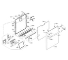 Thermador DWHD440MFP/01 door/dispenser diagram