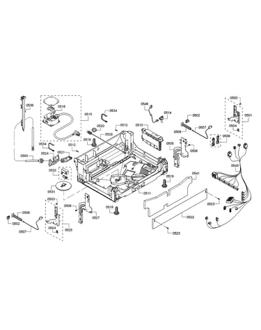 Base/power cord/main harness