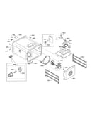 Convection fan/rack support
