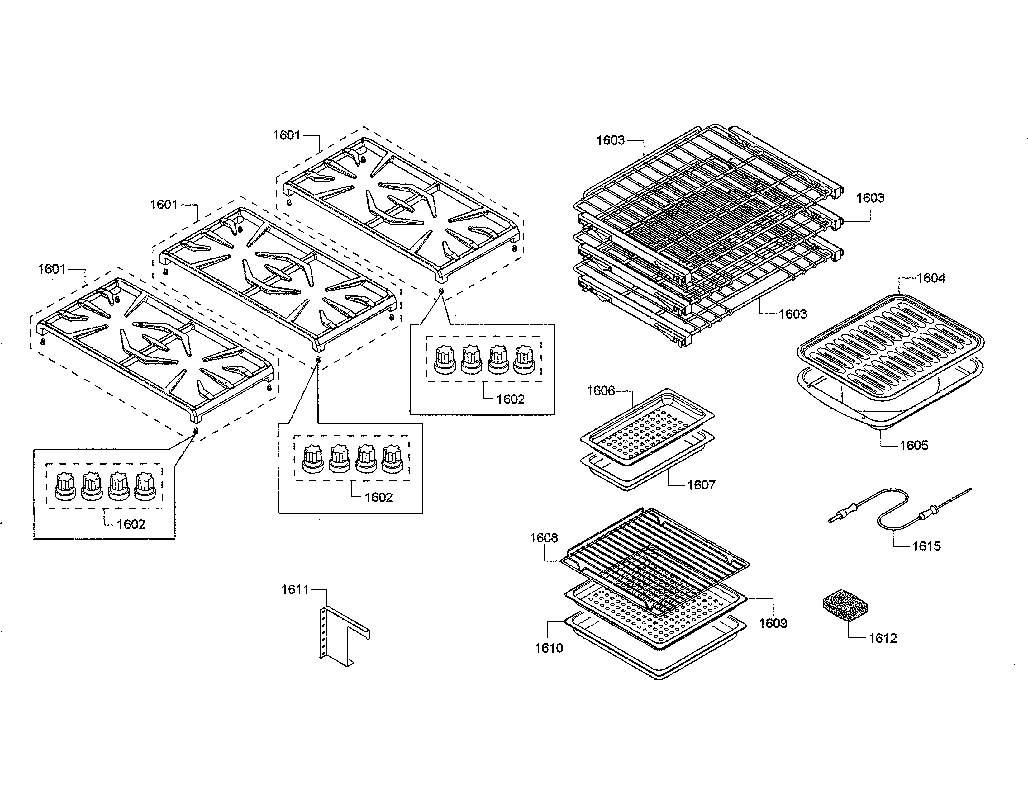 Grates/racks/grill