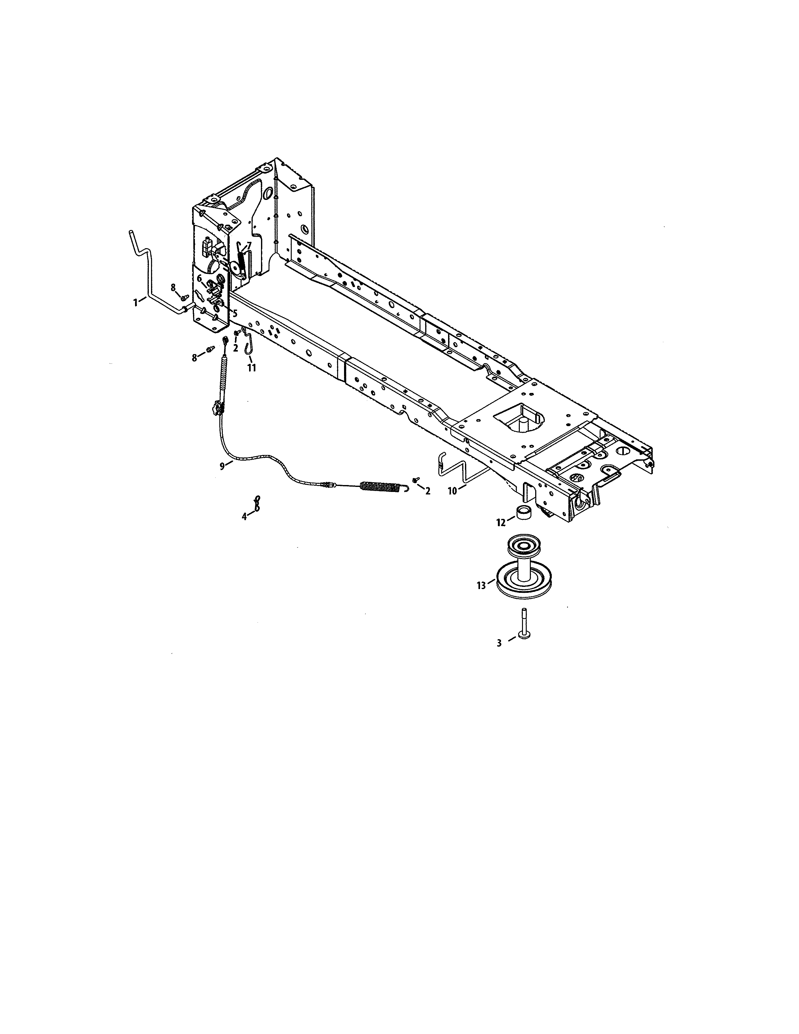 PTO HANDLE/ENGINE PULLEY