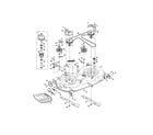 Craftsman 247273330 mower deck/spindle pulley diagram