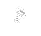 Kenmore 11161212611 crisper shelf & accessories diagram