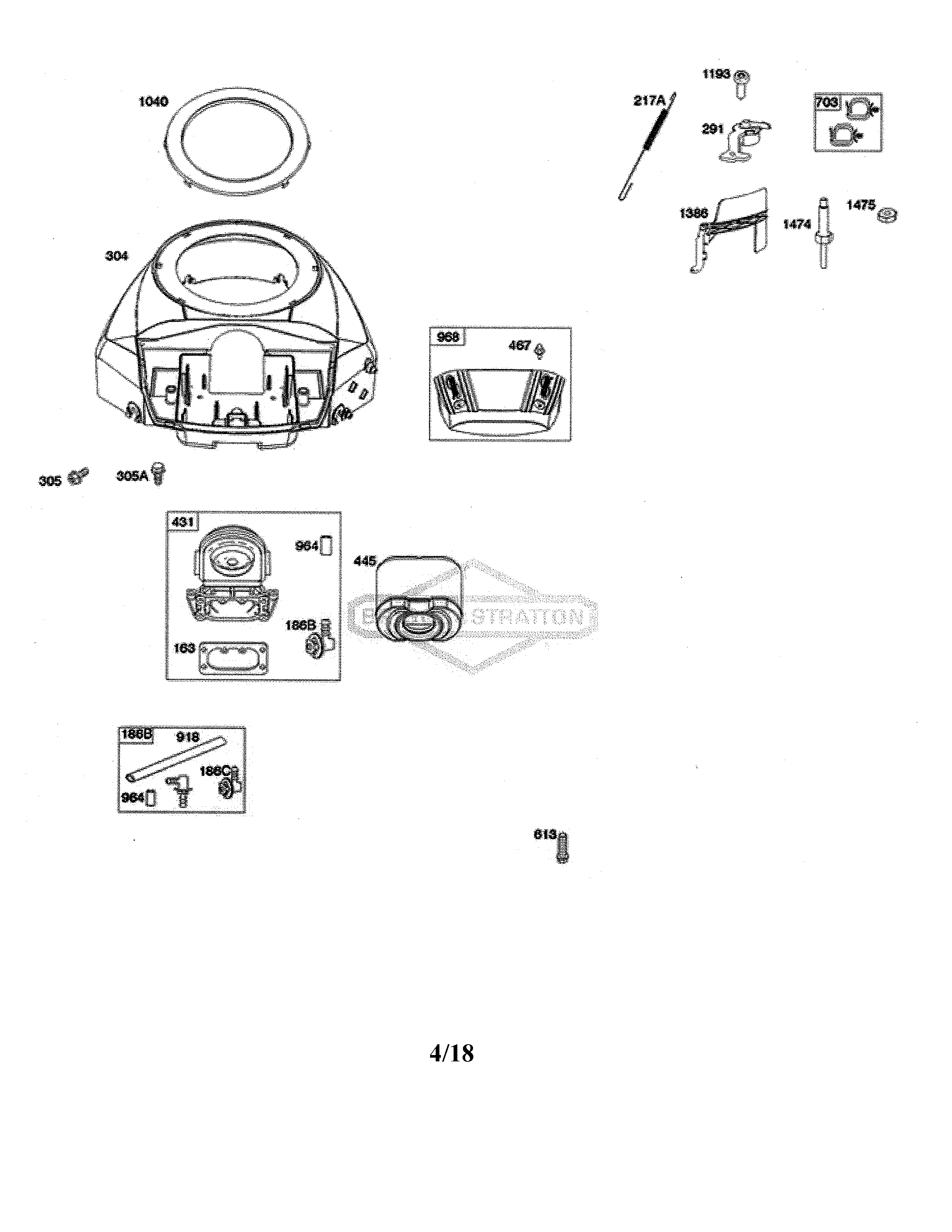 Blower housing/air cleaner
