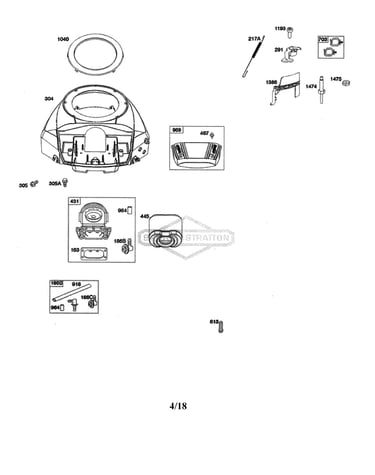 Blower housing/air cleaner