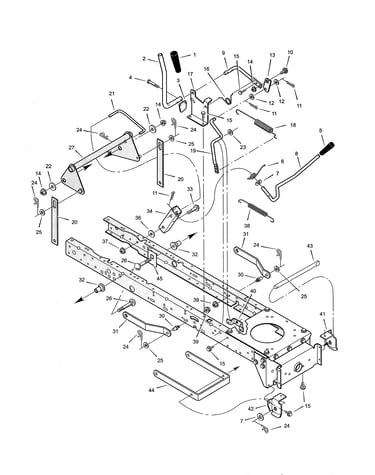 Mower housing suspension