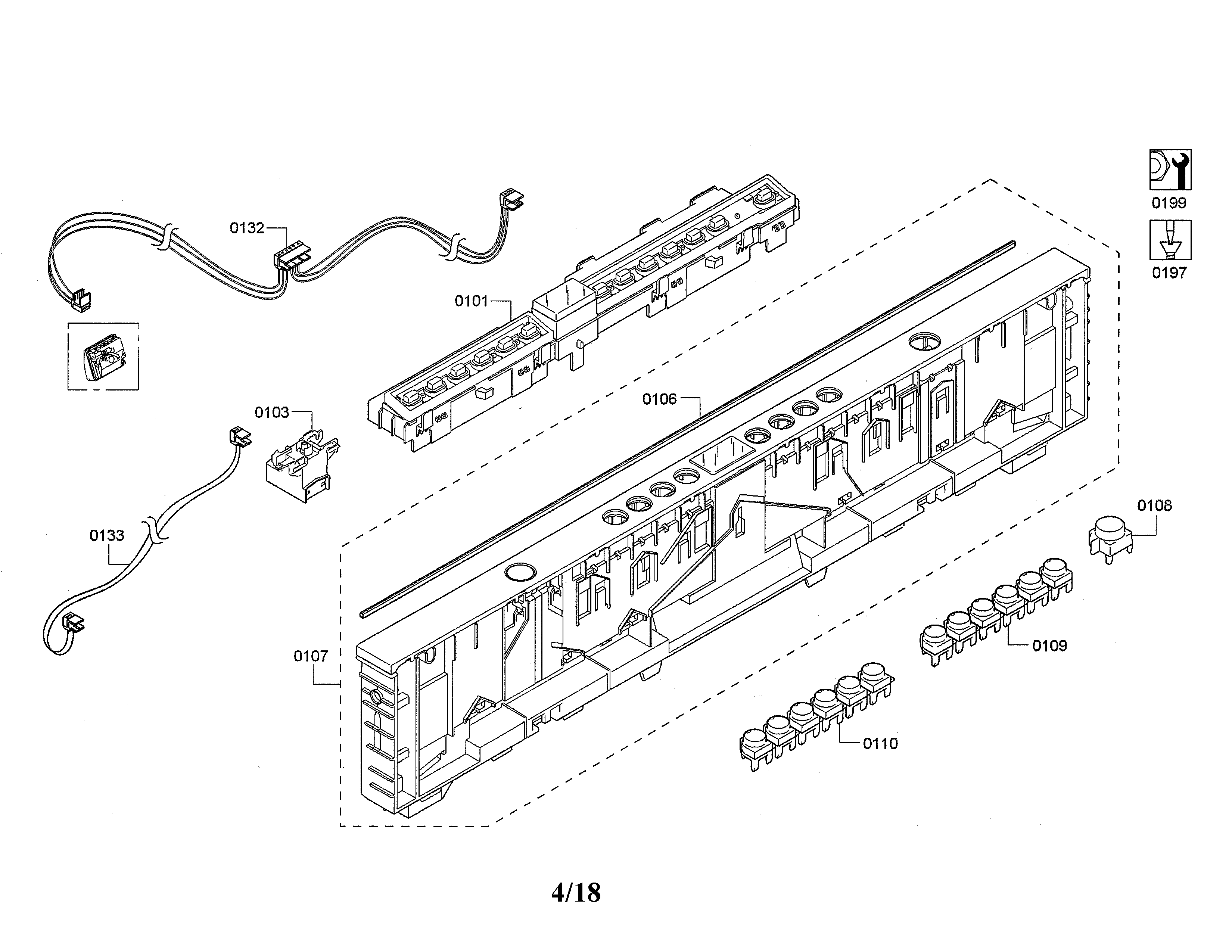 Fascia panel/main switch