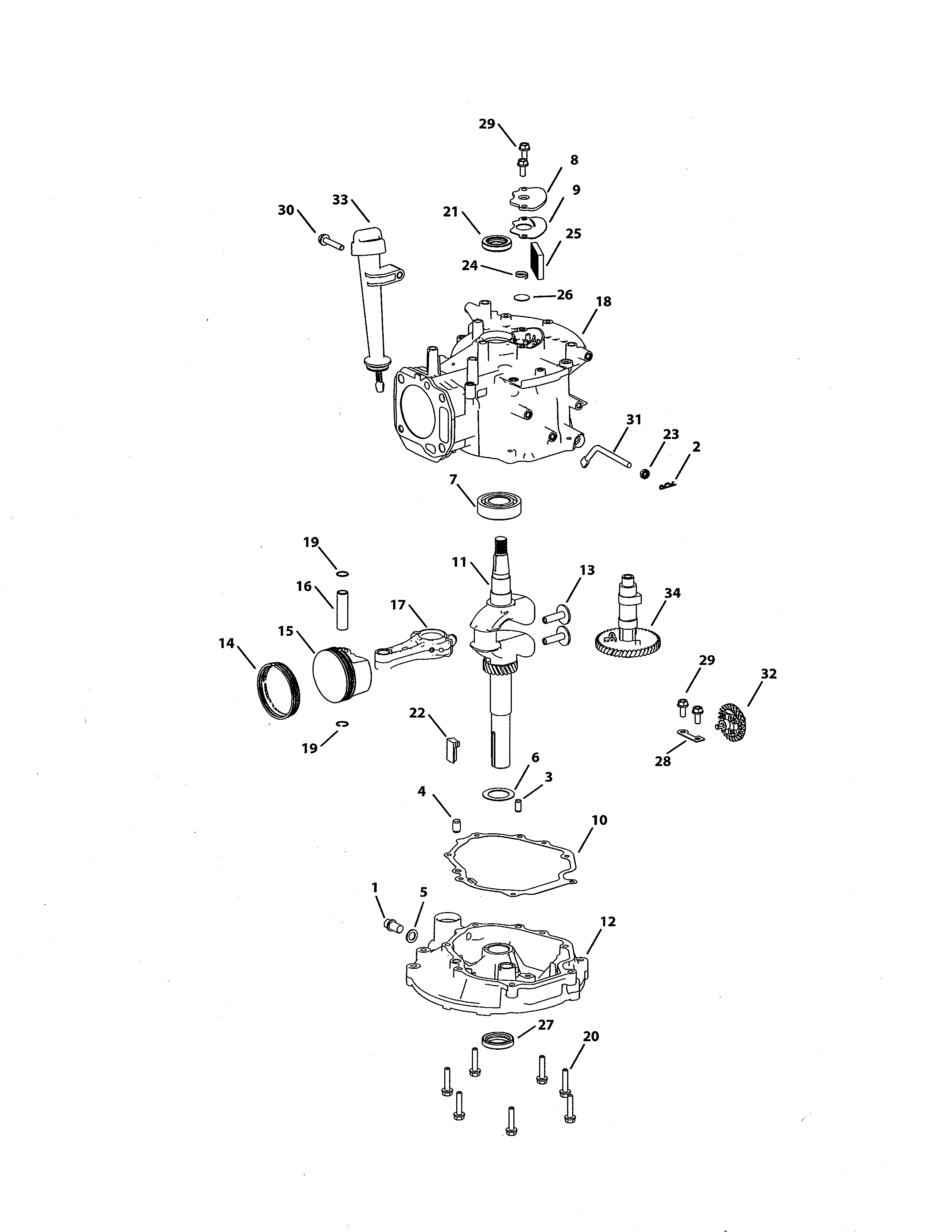 SHORT BLOCK ASSEMBLY 951-05543