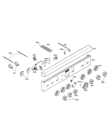 Facia panel/knobs