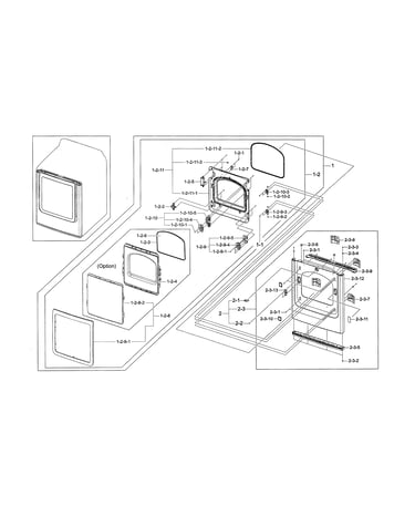 Front frame/door