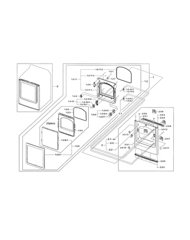 Front frame/door