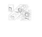 Samsung DV476ETHAWR/A1-00 front frame/door diagram
