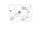 Samsung DV476ETHAWR/A1-00 motor duct diagram