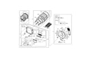 Samsung DV476GTHASU/A1-00 drum diagram
