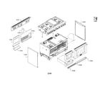 Thermador PRD48JDSGU/08 main parts diagram