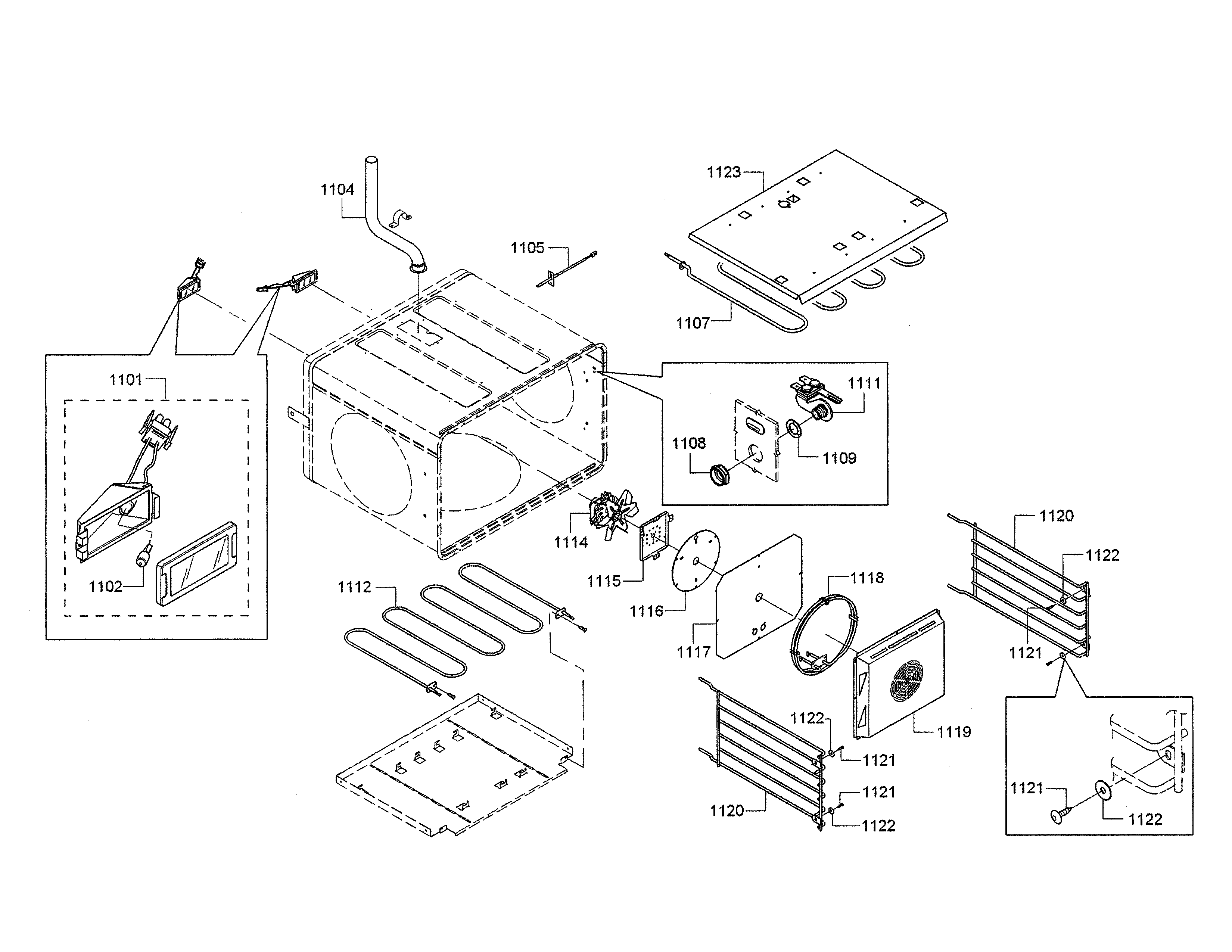 Oven lamp/heat element