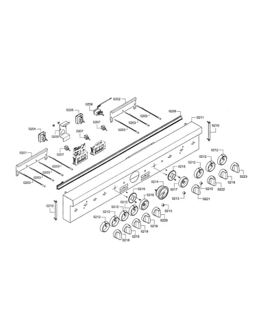 Facia panel/knobs