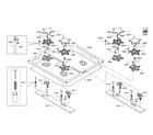 Thermador PRD48JDSGU/09 heat shield/jet holder diagram