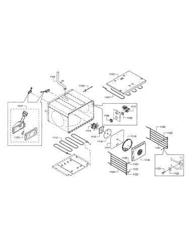 Broil reflector/motor