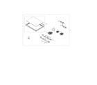 Samsung NE59N6630SG/AA-00 cooktop assembly diagram