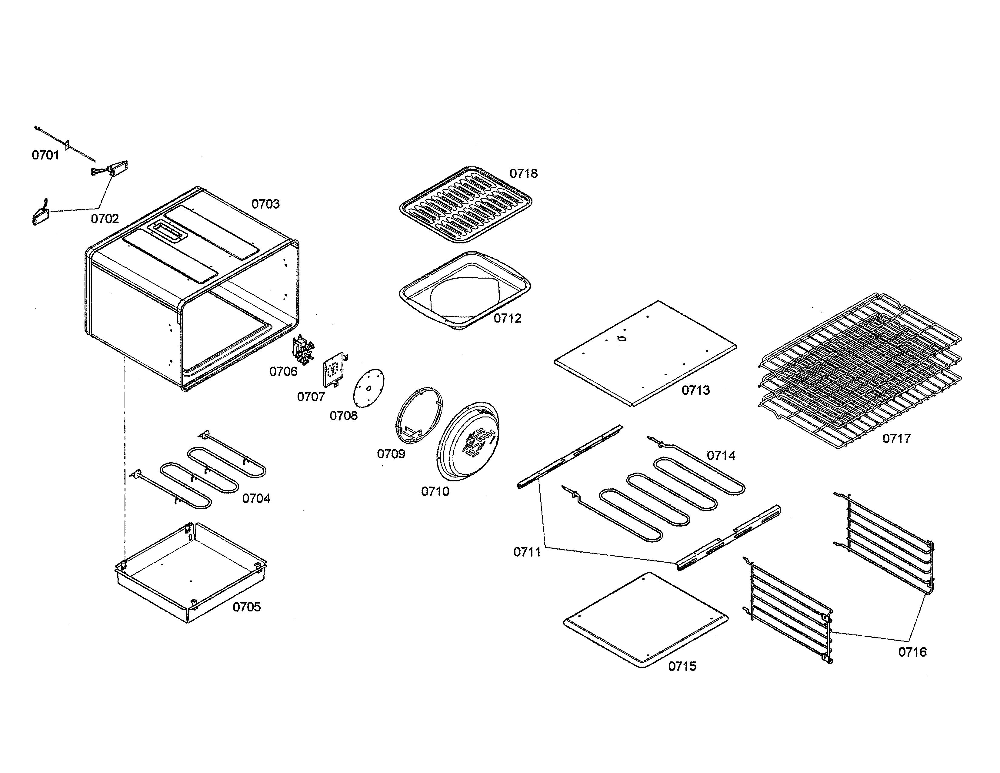 Motor/broil element