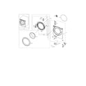Samsung WF45N5300AV/US-00 front parts diagram