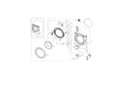 Samsung WF45N5300AW/US-00 front parts diagram