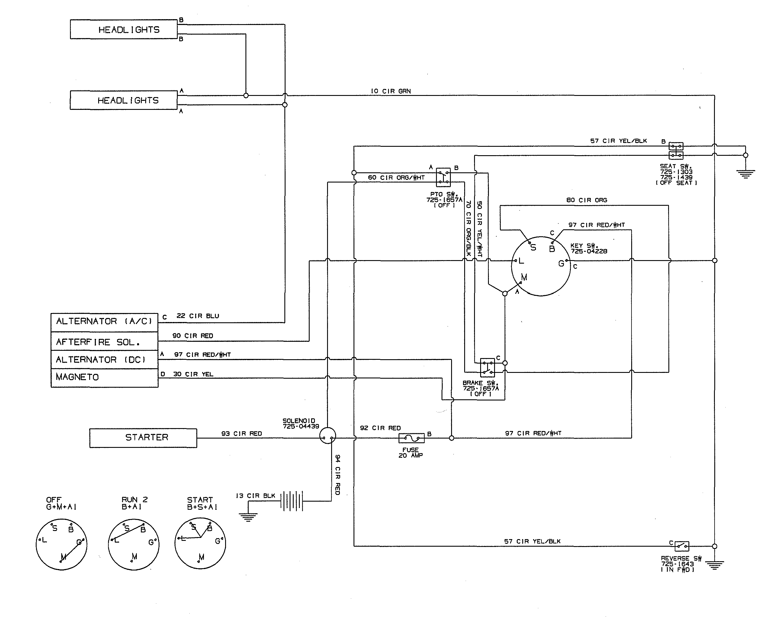 Wiring harness schematic - 725-04567h