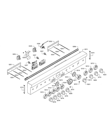 Facia panel/knobs