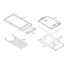 Thermador PRD48JDSGU/10 griddle & element diagram