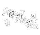 Thermador PRD48JDSGU/10 door diagram