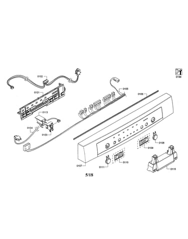 Facia panel/control unit