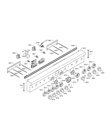 Facia panel/knobs