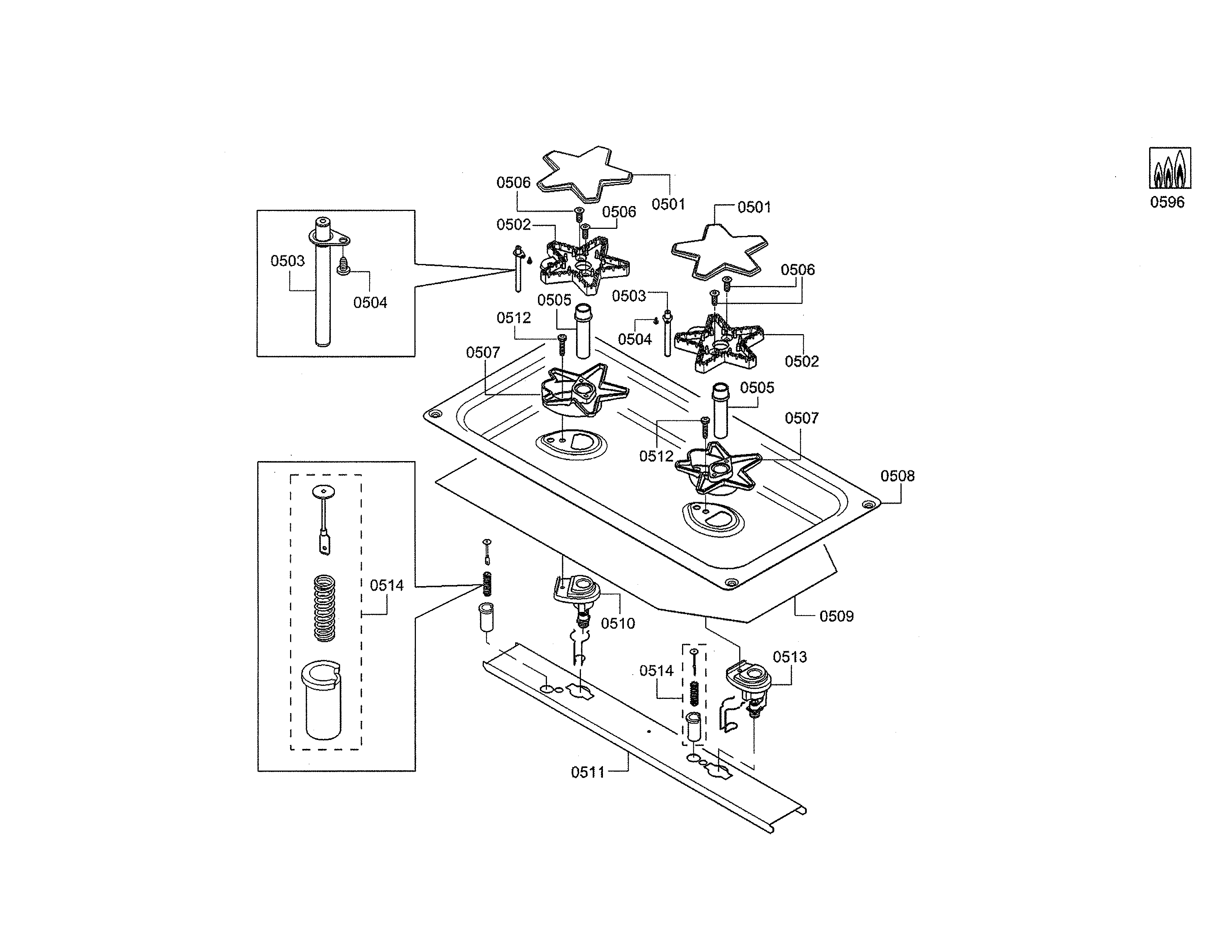 Ignition/burner base