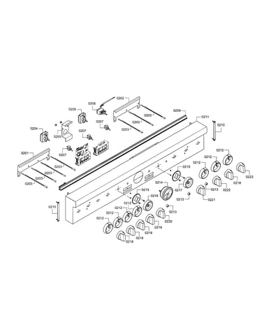 Knobs/facia panel