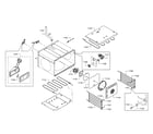 Thermador PRD48JDSGU/12 bake element/lamp diagram