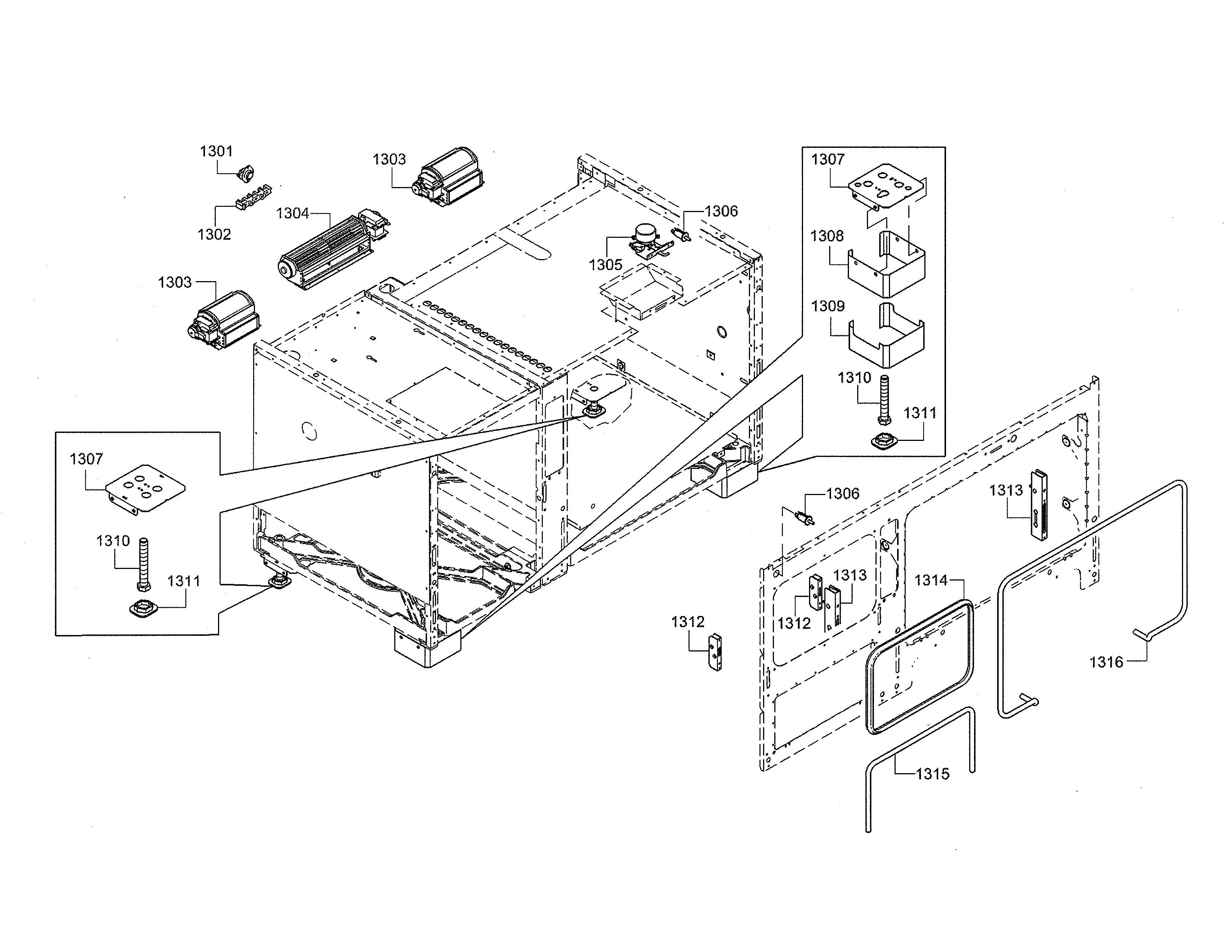 BLOWER FAN/DOOR LATCH