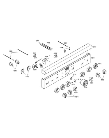 Facia panel/knobs/thermostat