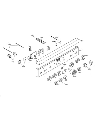 Control panel/knobs/thermostat